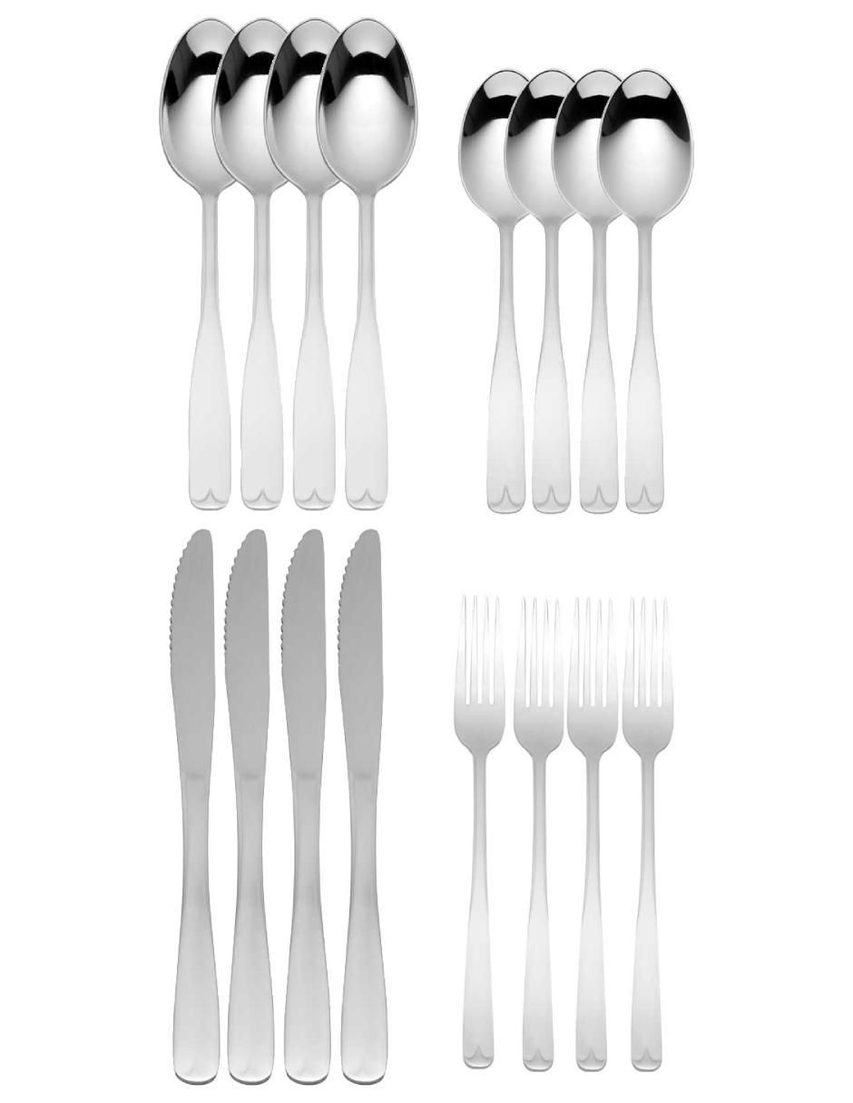 Set cubiertos duero de acero inoxidable 16 piezas Set cubiertos duero de acero inoxidable 16 piezas