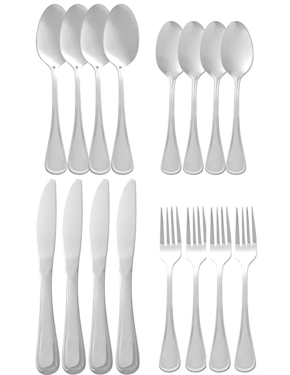 Set cubiertos niza ii de acero inoxidable 16 piezas Set cubiertos niza ii de acero inoxidable 16 piezas