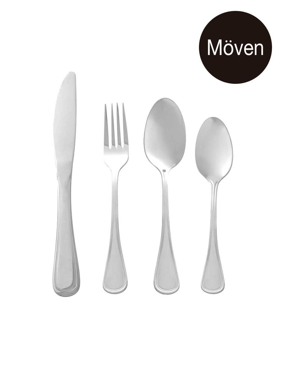 Set cubiertos niza ii de acero inoxidable 16 piezas