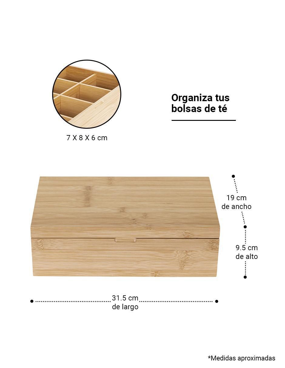 Contenedor de té bambú 6