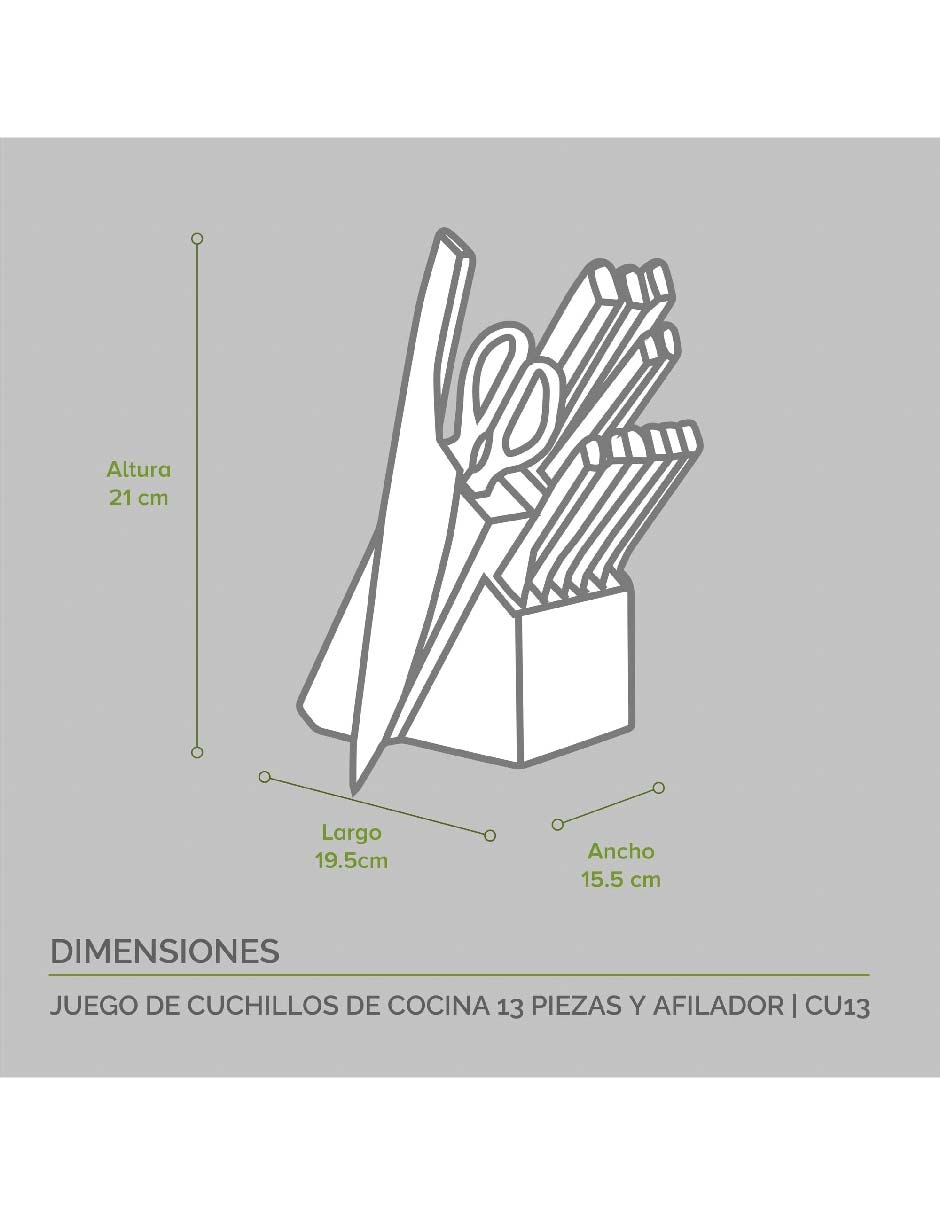 Set cuchillos multiusos 13 piezas 5