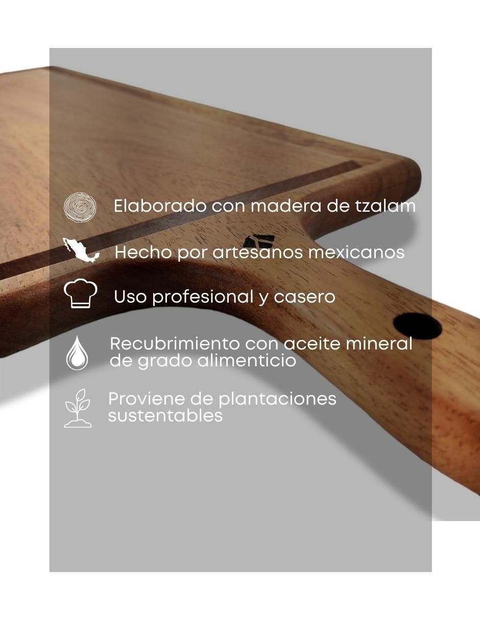 Tabla para picar Rectángular de madera 5