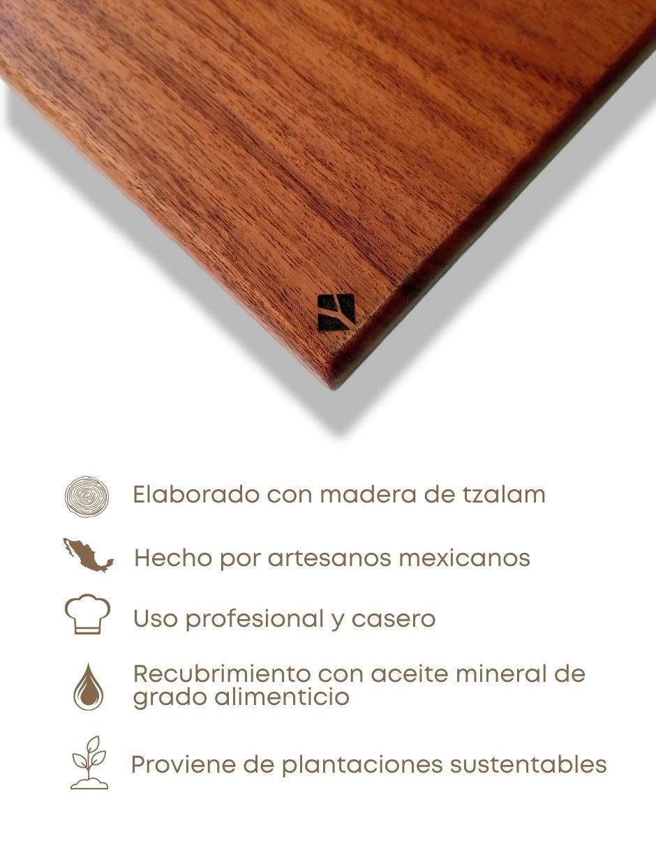 Tabla para picar Rectángular de madera 6