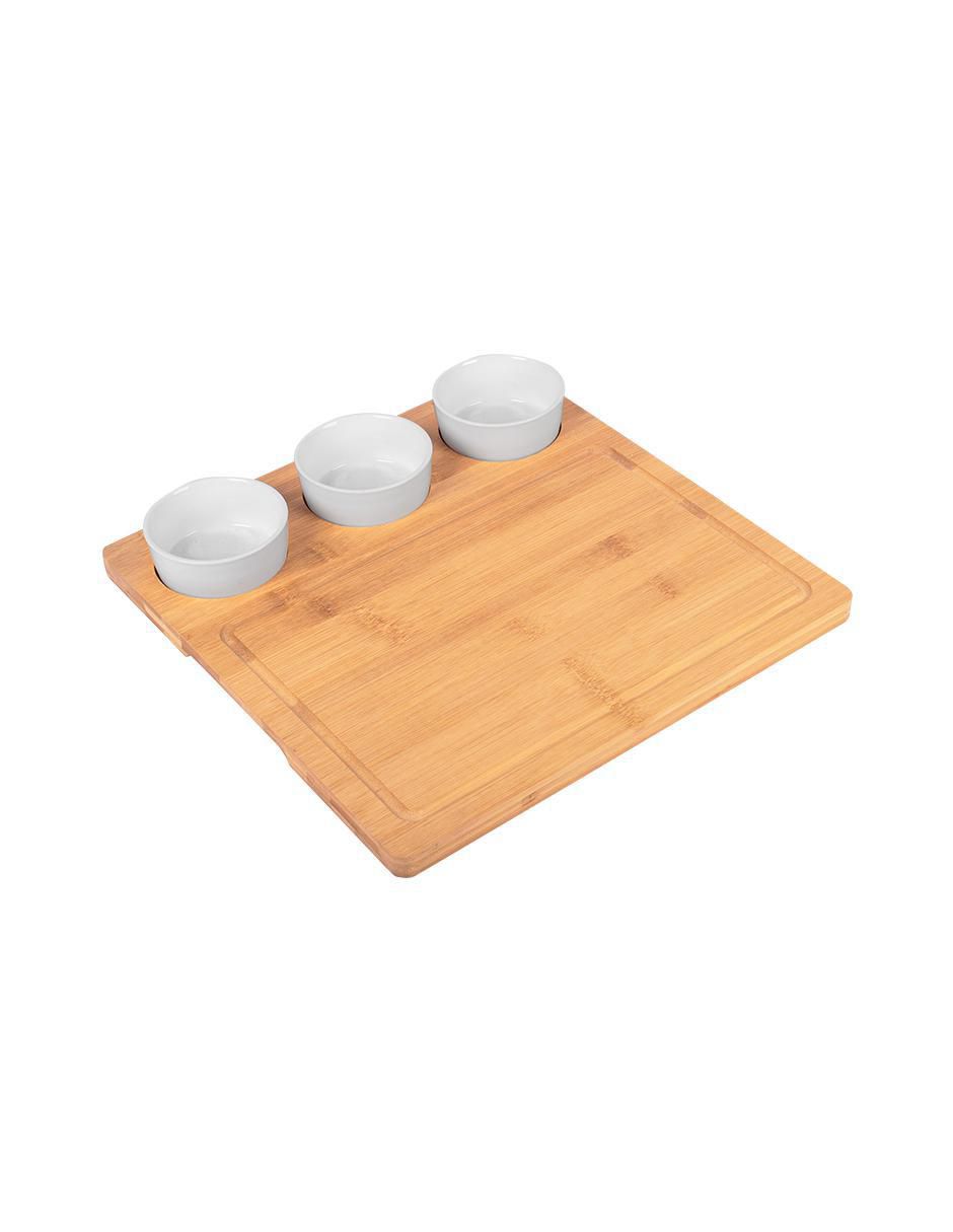 Set tabla para queso de bambú Set tabla para queso de bambú