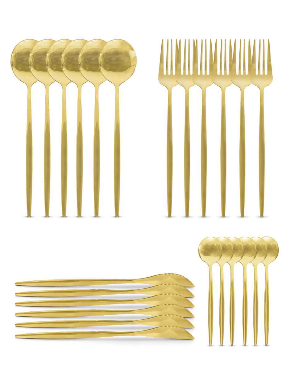 Set cubiertos de acero inoxidable 24 piezas