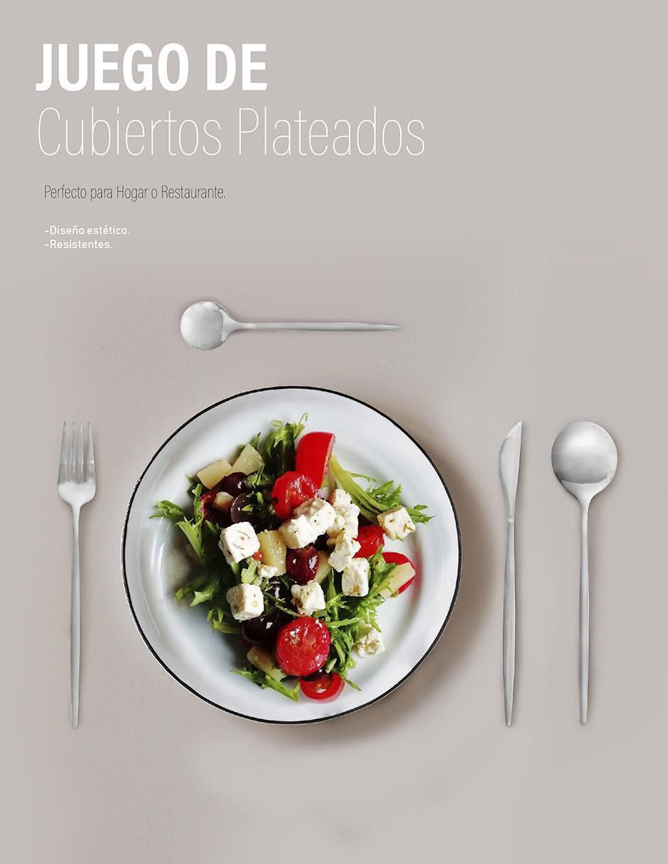 Set cubiertos de acero inoxidable 24 piezas