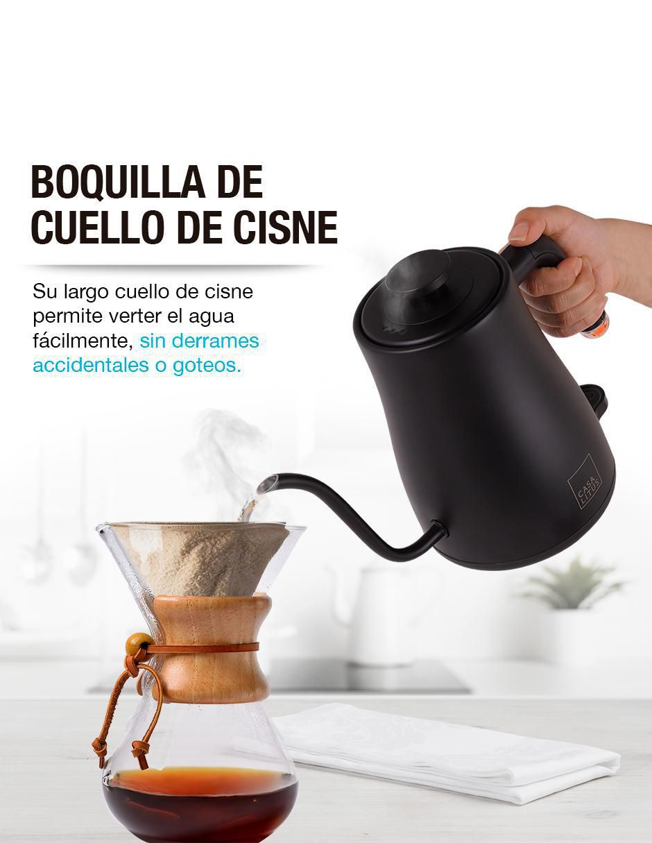 Tetera eléctrica Casa Litus de acero inoxidable