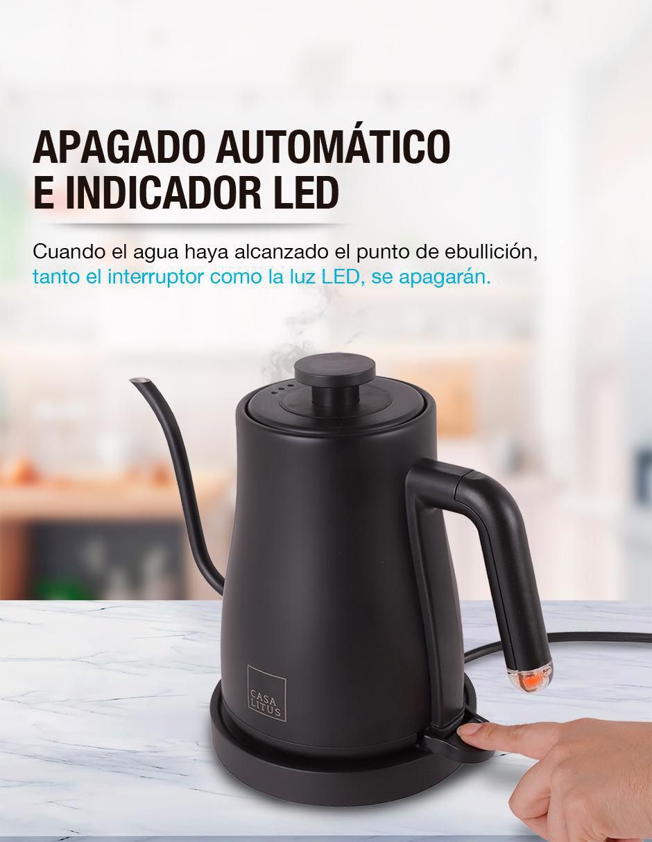 Tetera eléctrica de acero inoxidable