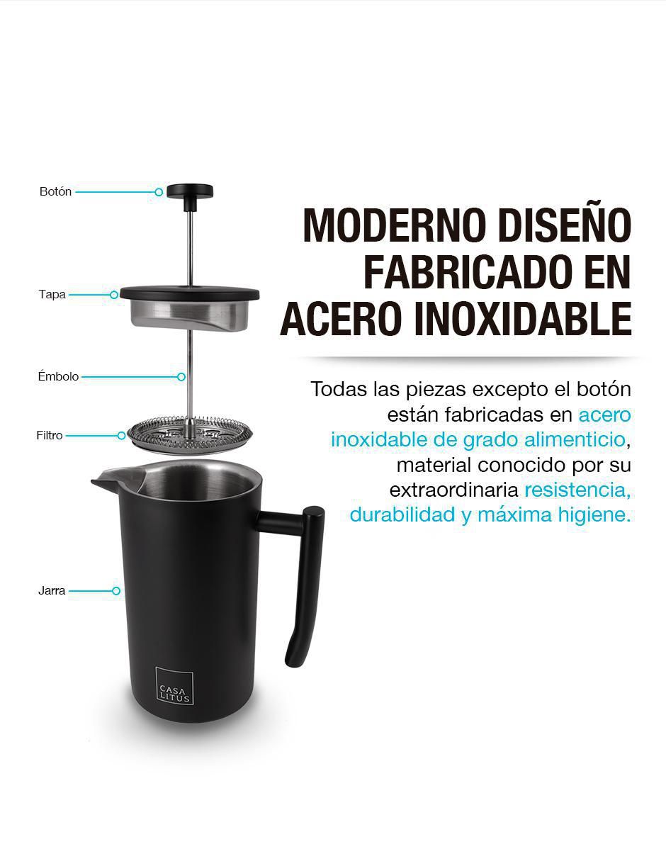 Prensa francesa Salt & Pepper  de acero inoxidable