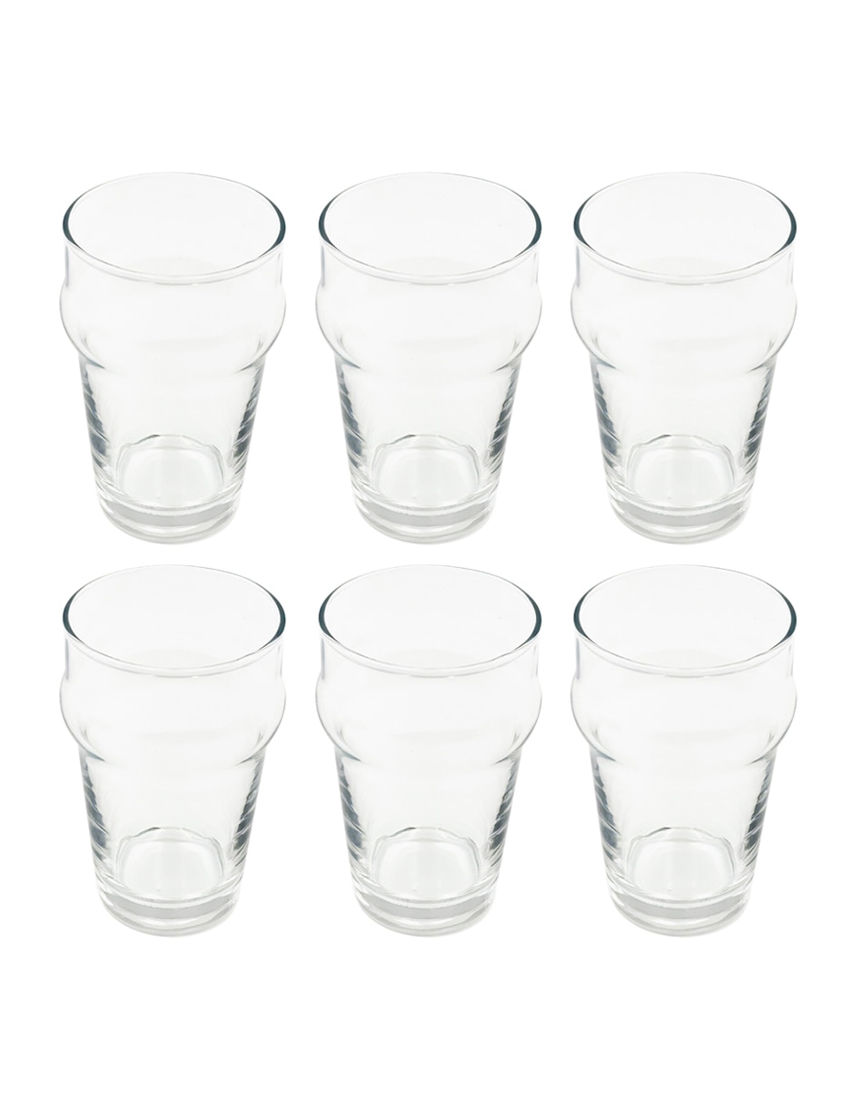 Set de vasos para agua de vidrio con 6 piezas 2