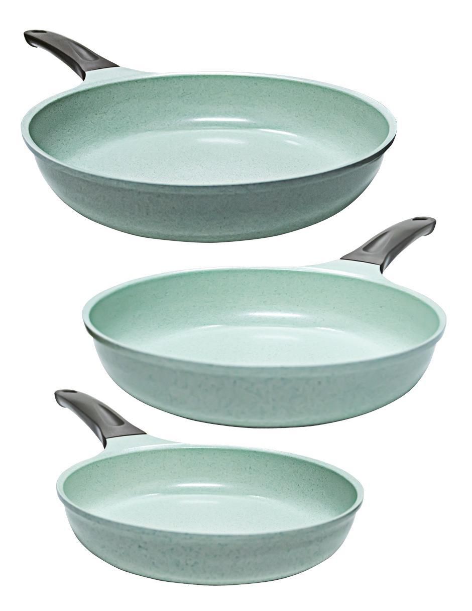 Set de sartenes Jade de hierro 3 piezas 5