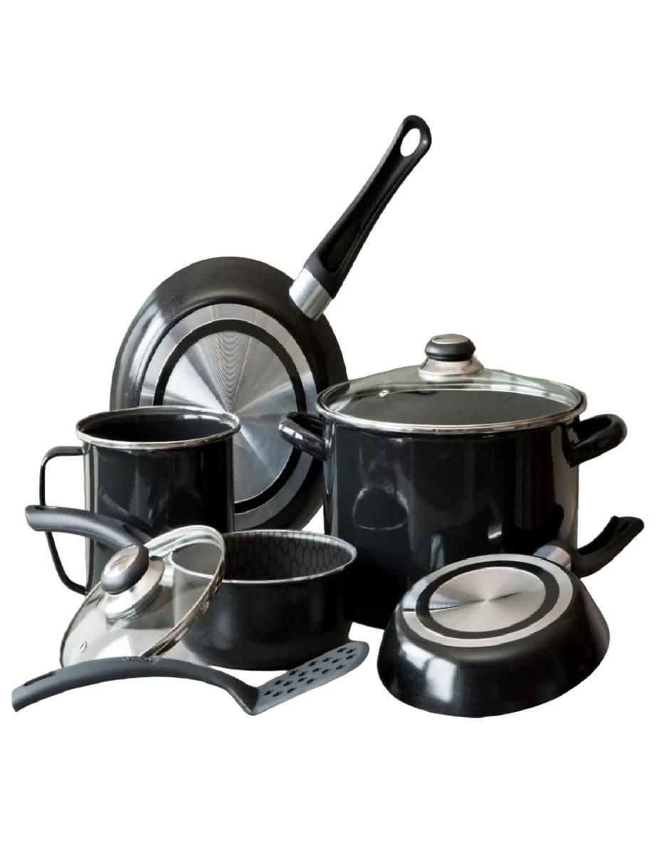 Batería de cocina Genérica de aluminio antiadherente convencional 8 piezas 1