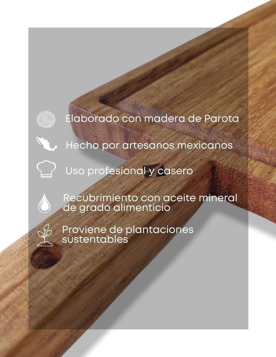 Tabla para picar Rectángular de madera 3