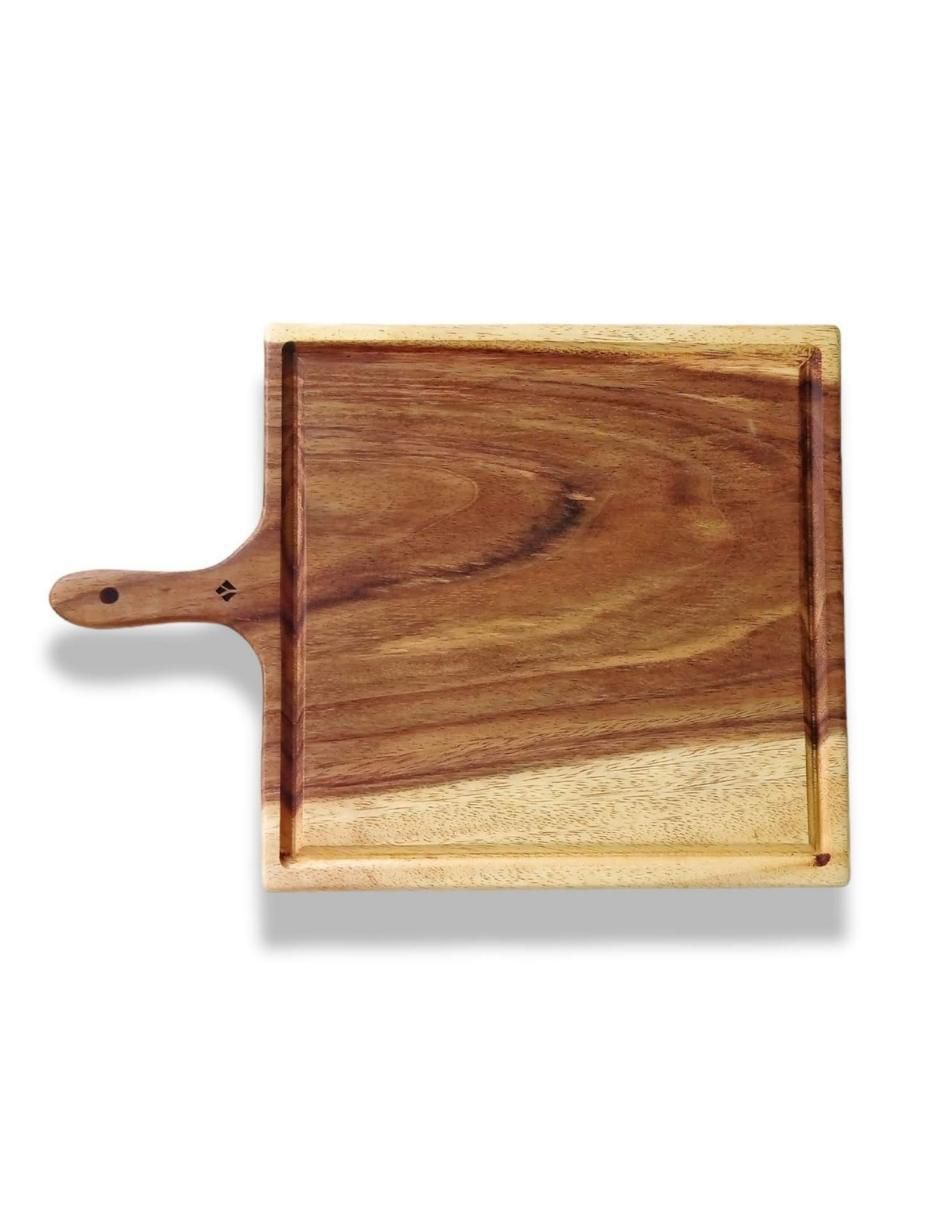 Tabla para picar Cuadrada de madera 2
