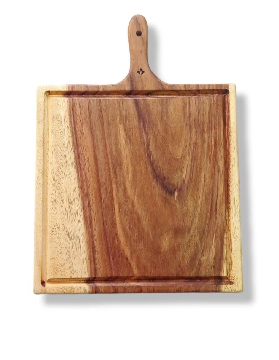 Tabla para picar Cuadrada de madera 3