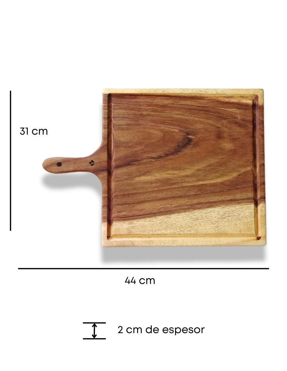Tabla para picar Cuadrada de madera 4