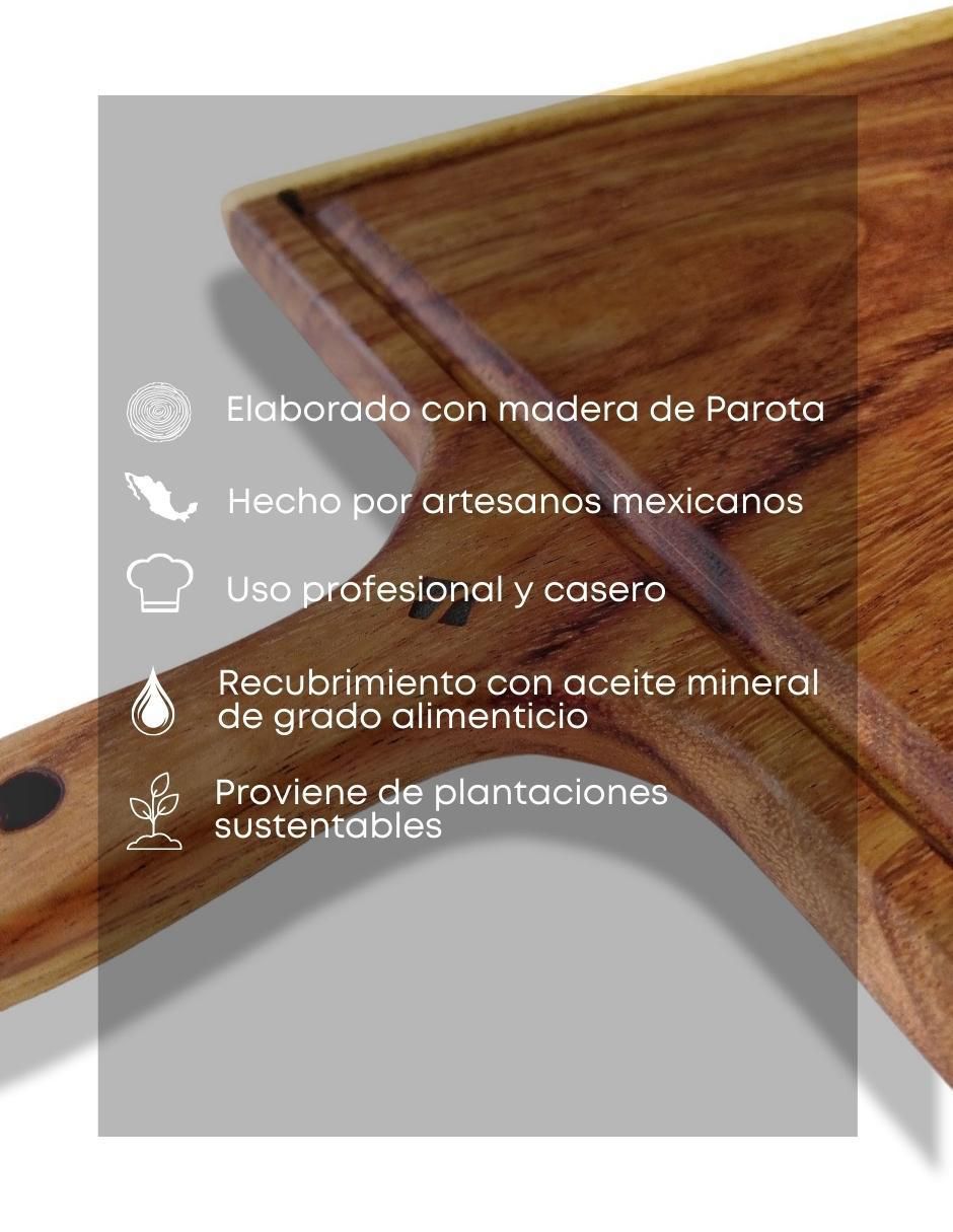 Tabla para picar Cuadrada de madera 5