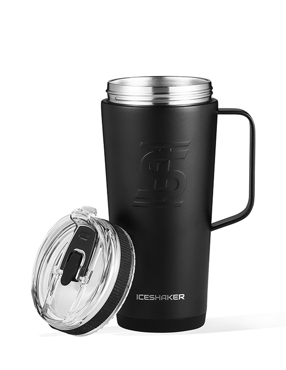 Termo Ice Shaker de acero inoxidable de asa con tapa rosca 768 ml