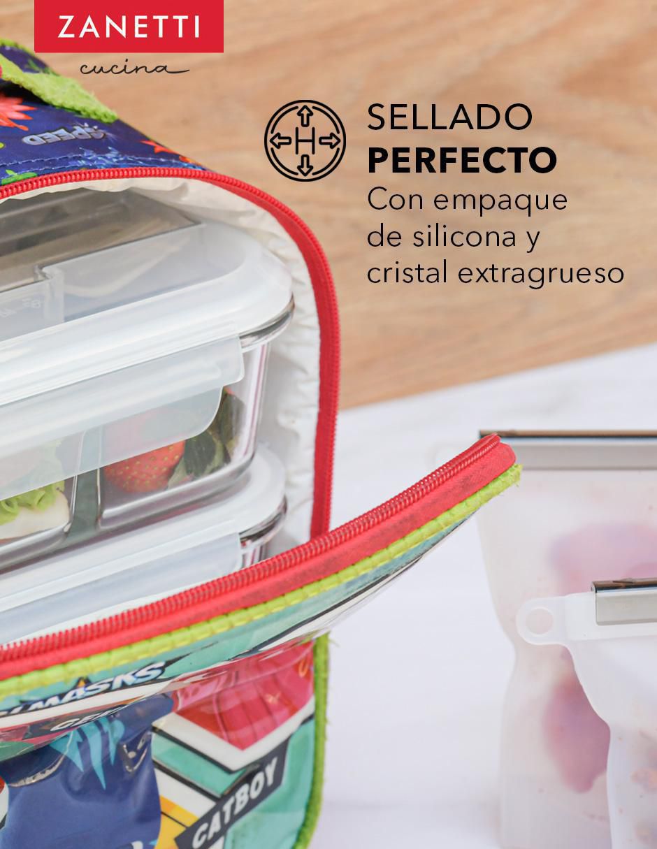 Set contenedores Bento Box de vidrio 7 piezas Set contenedores Bento Box de vidrio 7 piezas