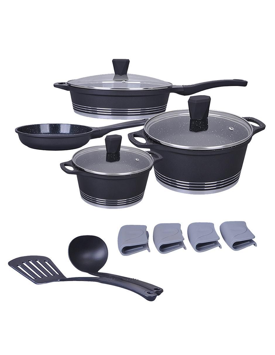 Batería de cocina Kochstelle Joys de aluminio antiadherente cerámica 13 piezas Batería de cocina Kochstelle Joys de aluminio antiadherente cerámica 13 piezas
