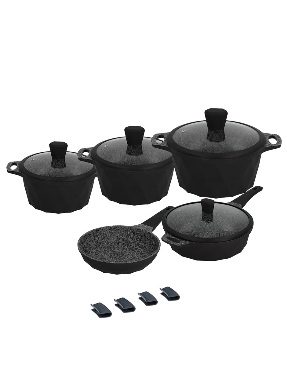 Batería de cocina de aluminio antiadherente combinado 13 piezas