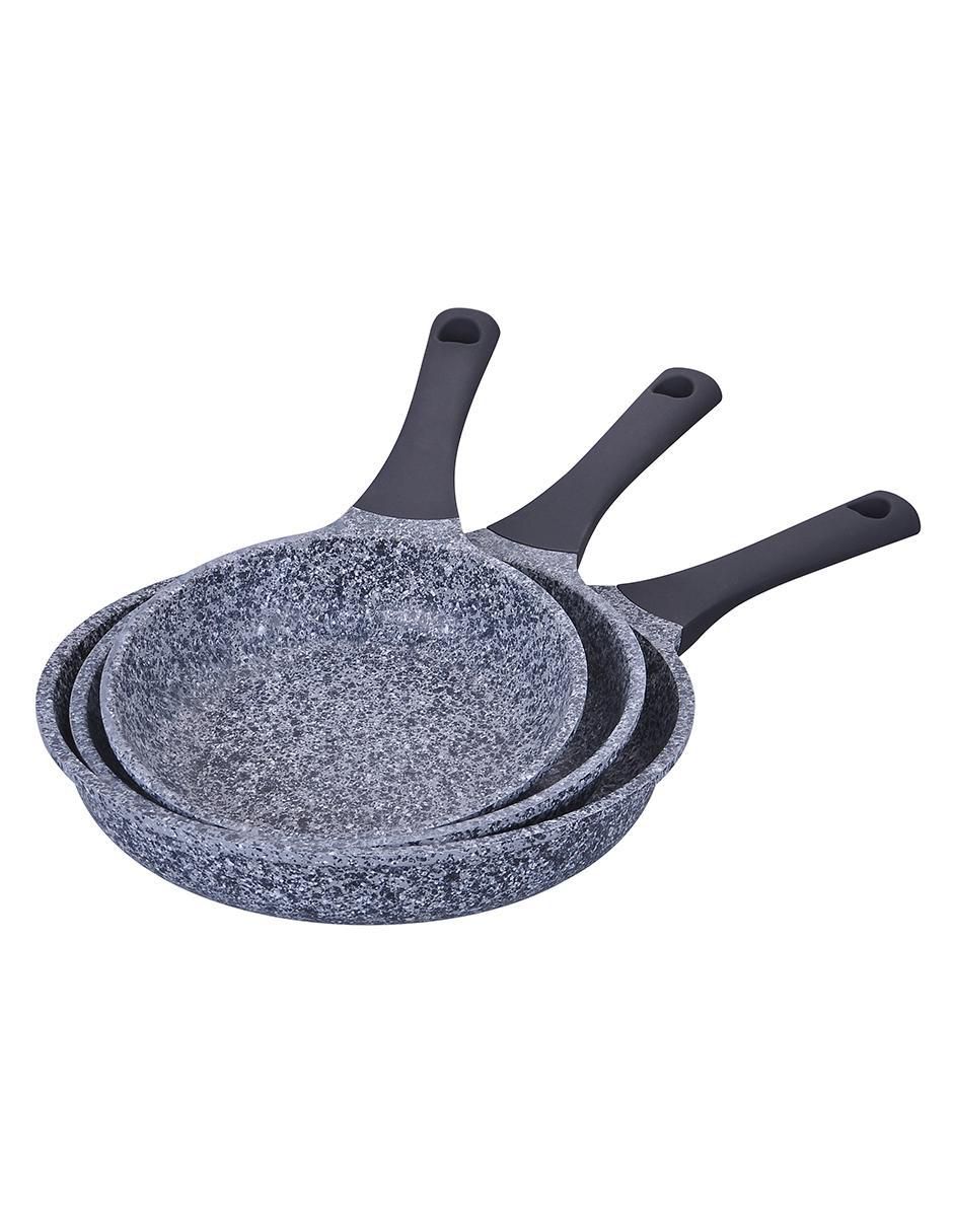 Set de sartenes Granito de aluminio 3 piezas