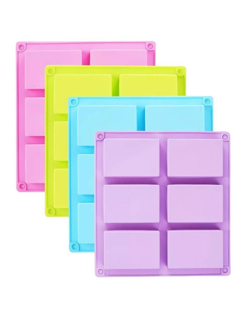 Set moldes silicón rectangular