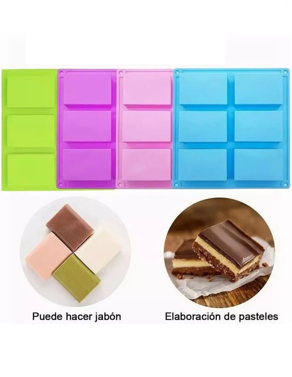 Set moldes silicón rectangular 2