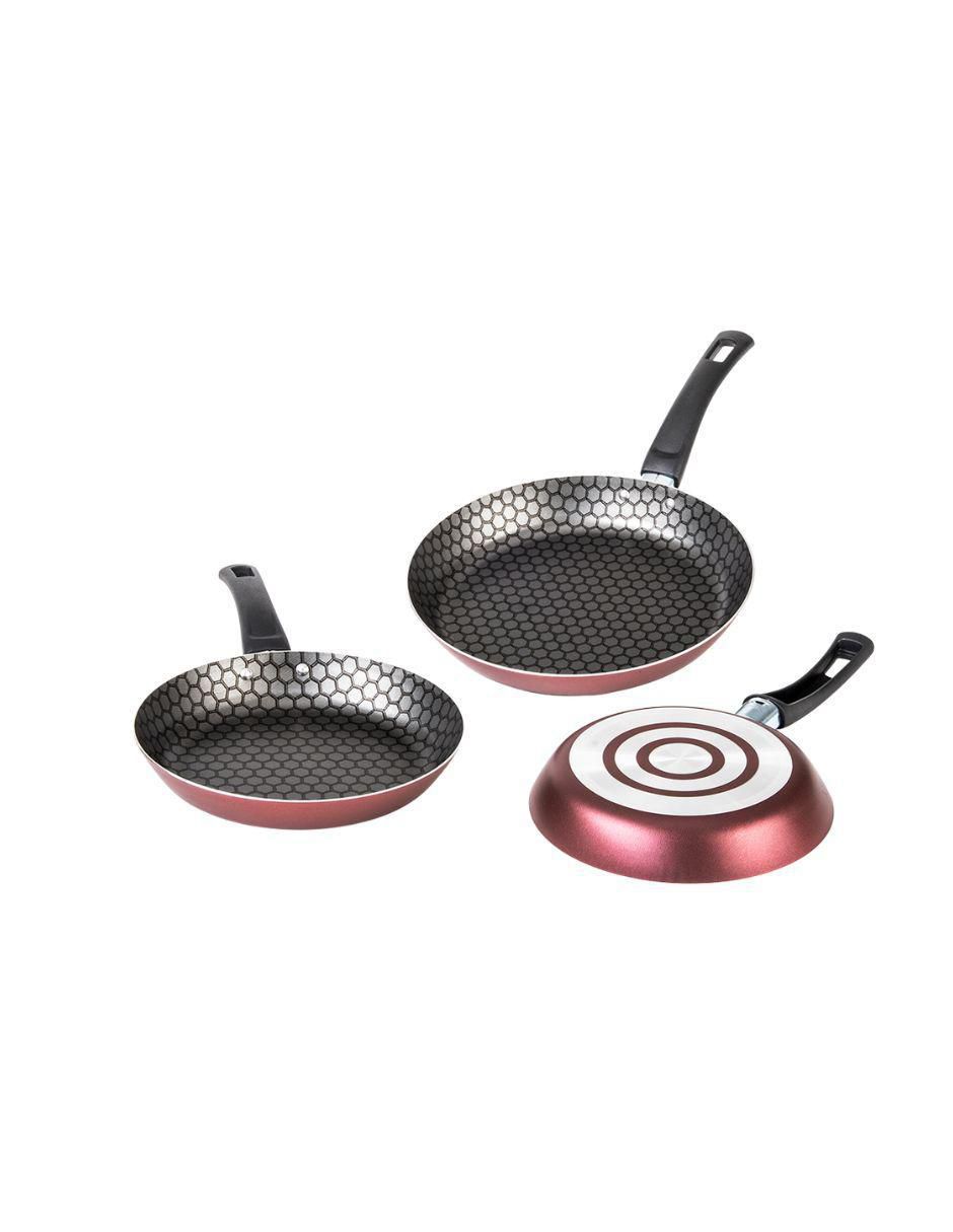 Batería de cocina Equipa tu cocina de aluminio antiadherente diamante 15 piezas