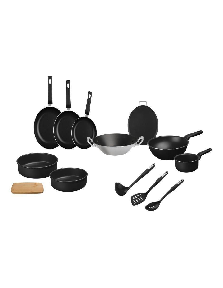 Batería de cocina de aluminio antiadherente sin PFOA 13 piezas