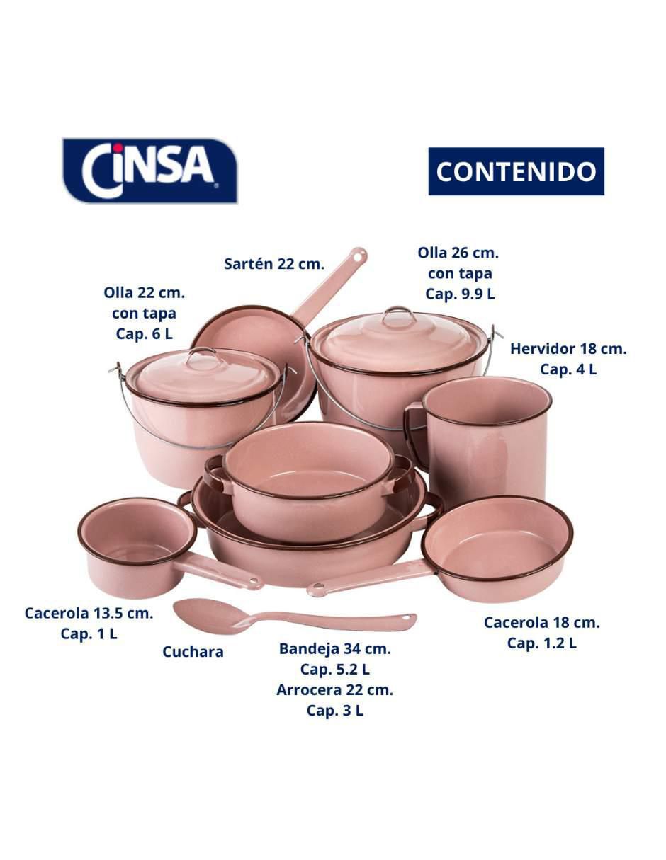 Batería de cocina Rubi de acero vitrificado antiadherente convencional 11 piezas 5