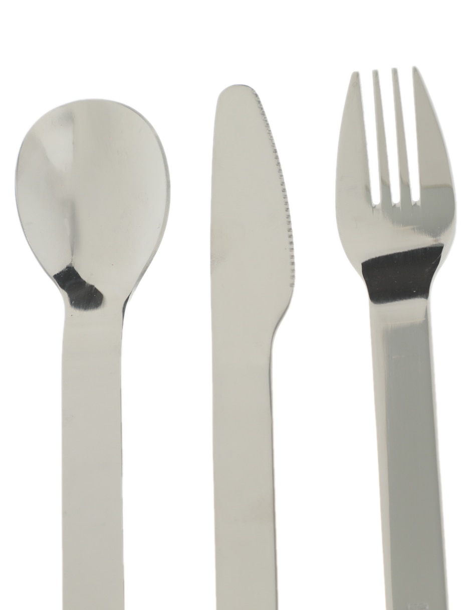 Set cubiertos Smash de acero inoxidable 3 piezas