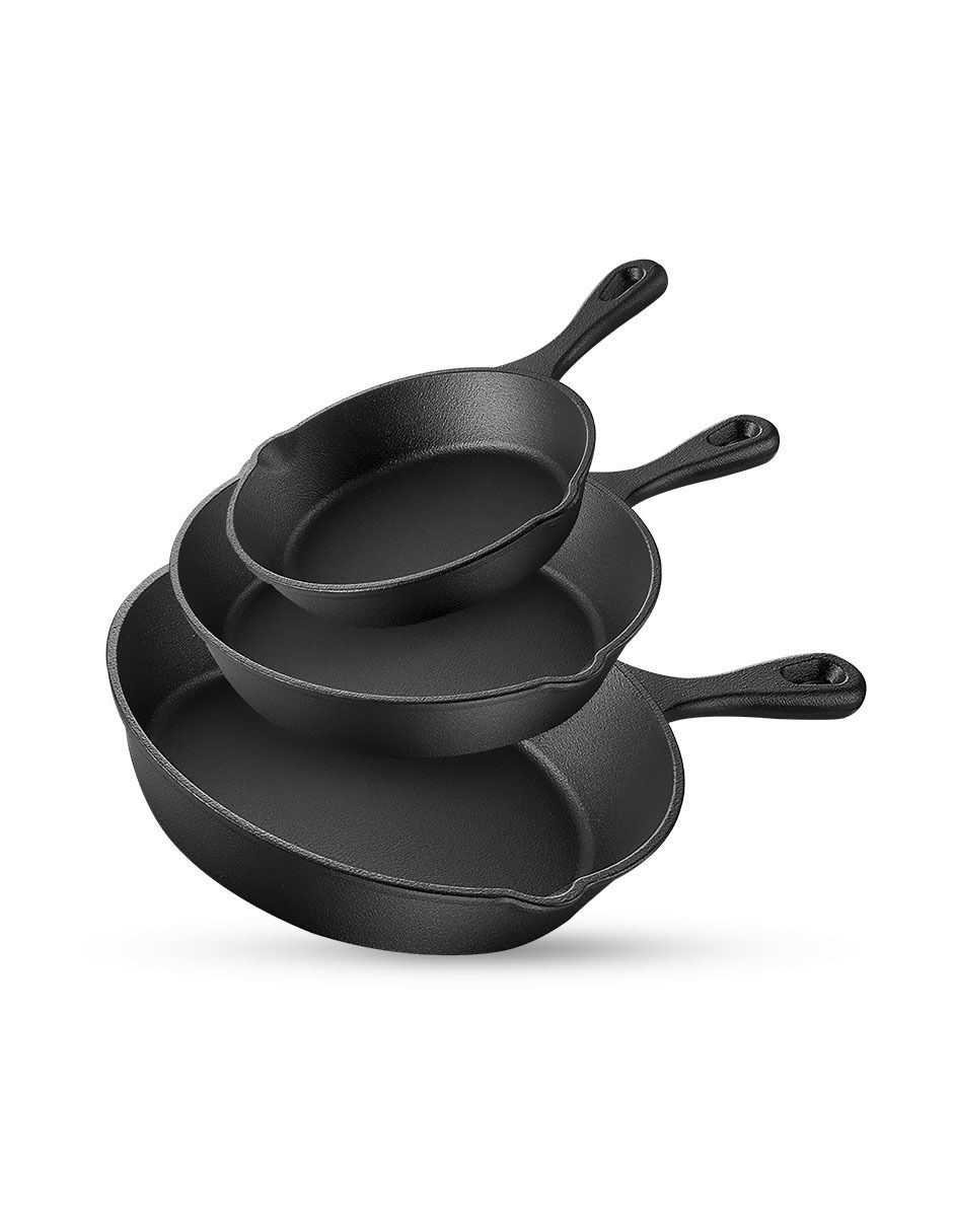 Set de sartenes Casa Litus de hierro fundido 3 piezas