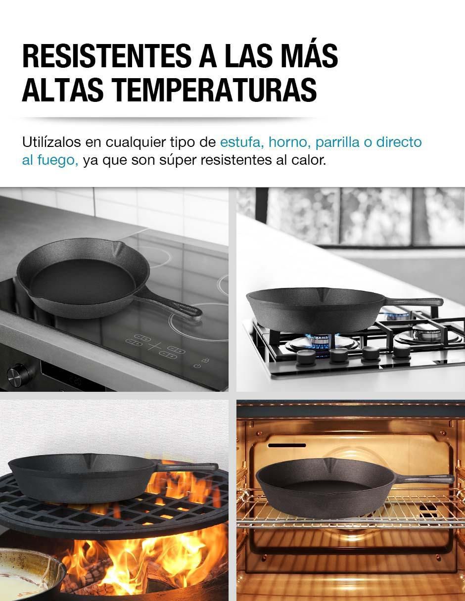 Set de sartenes Casa Litus de hierro fundido 3 piezas