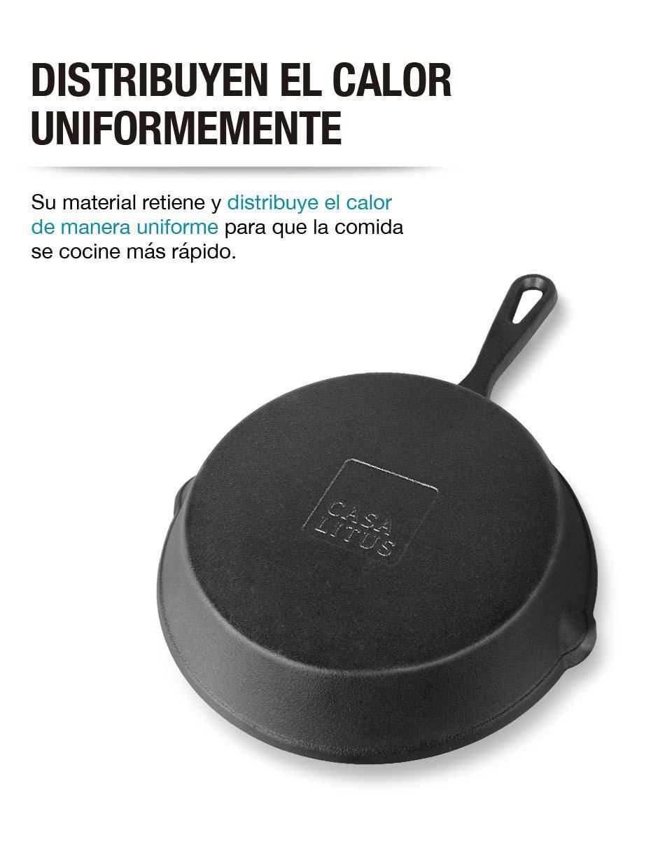 Set de sartenes Casa Litus de hierro fundido 3 piezas