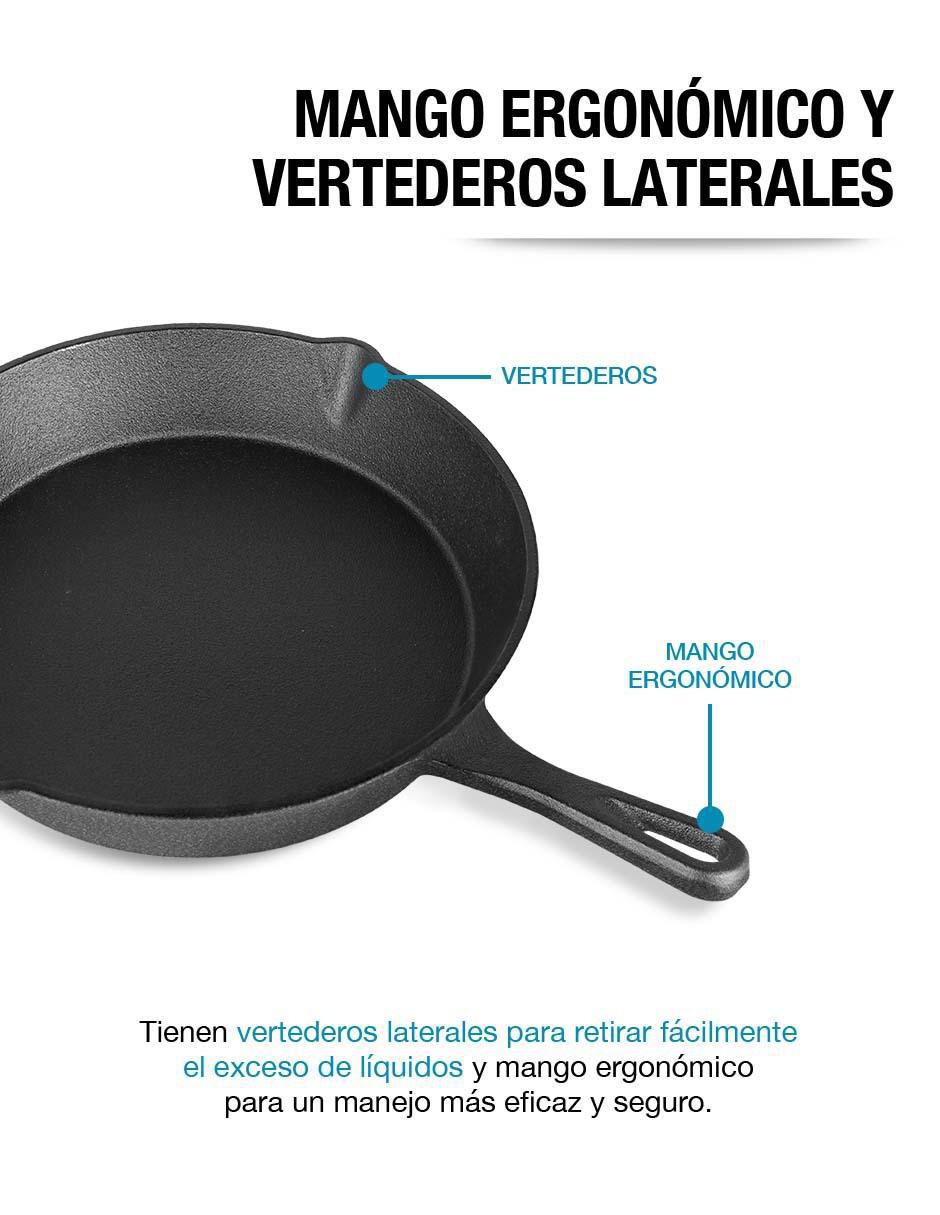 Set de sartenes Casa Litus de hierro fundido 3 piezas