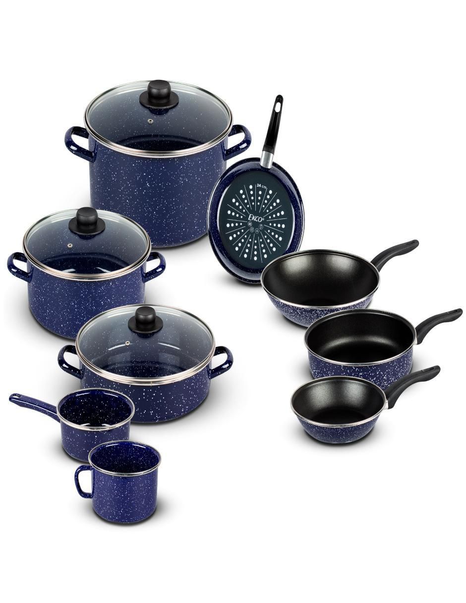 Batería de cocina de acero 12 piezas Batería de cocina de acero 12 piezas