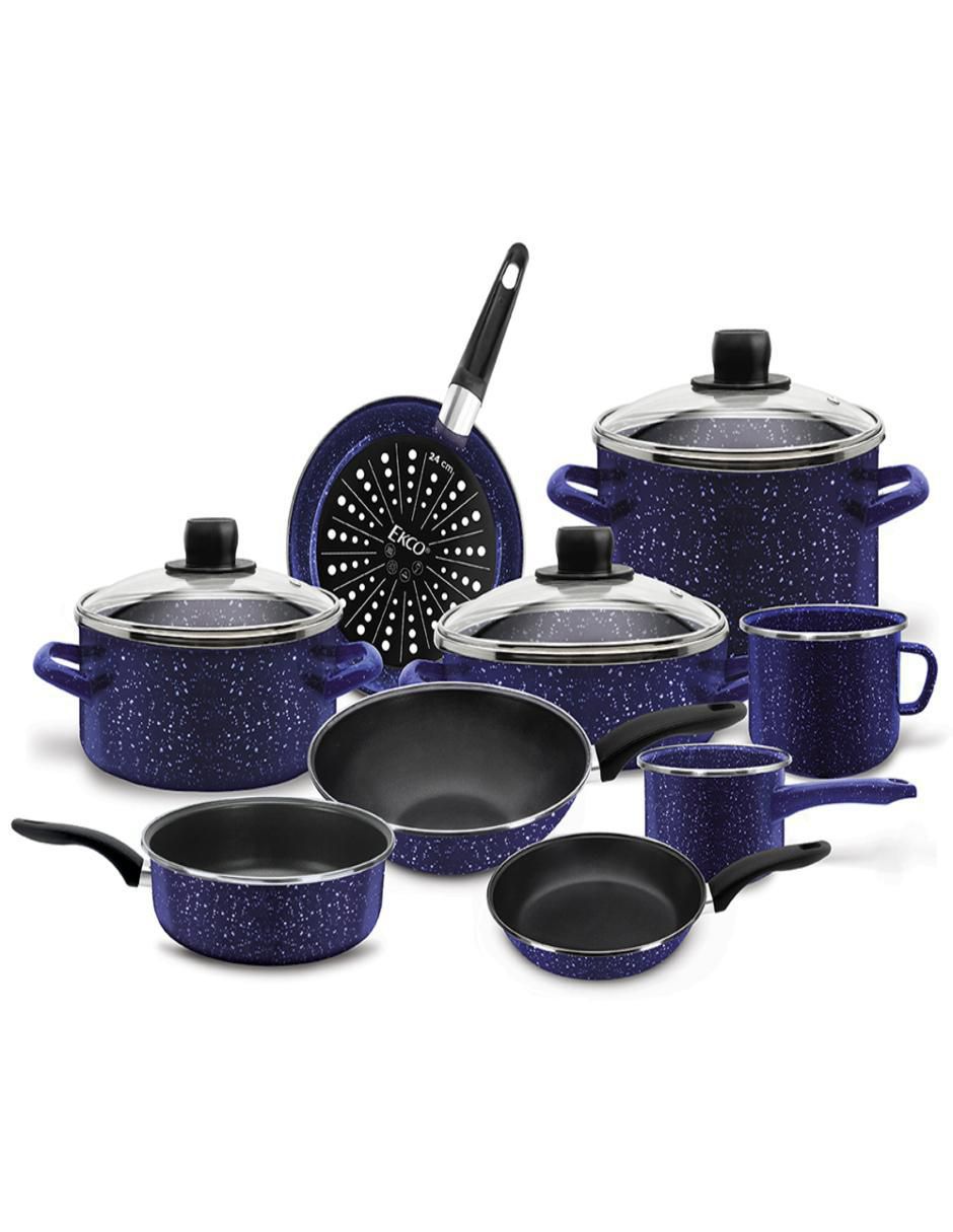 Batería de cocina de acero 12 piezas