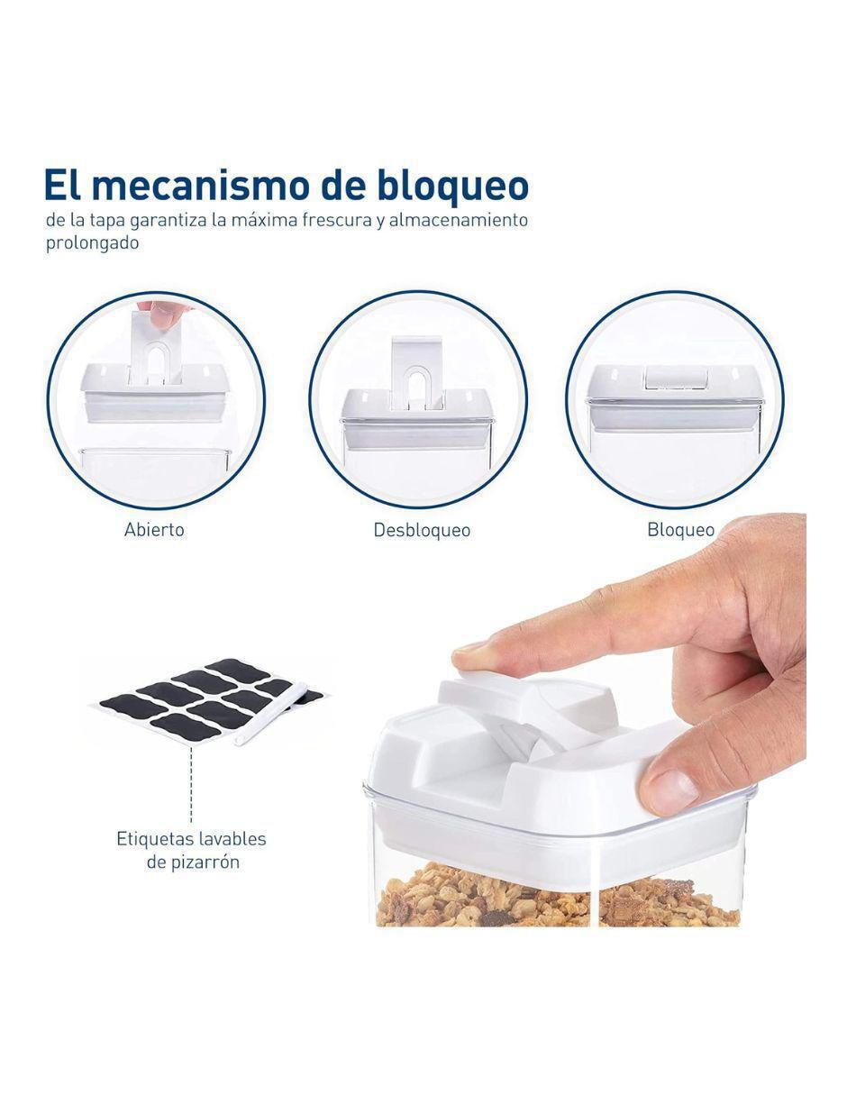 Set contenedores de plástico 14 piezas