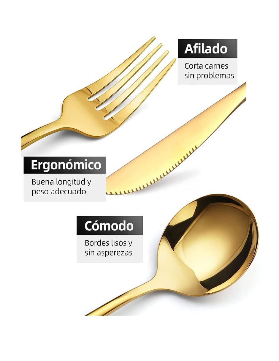 Set cubiertos de acero inoxidable 24 piezas