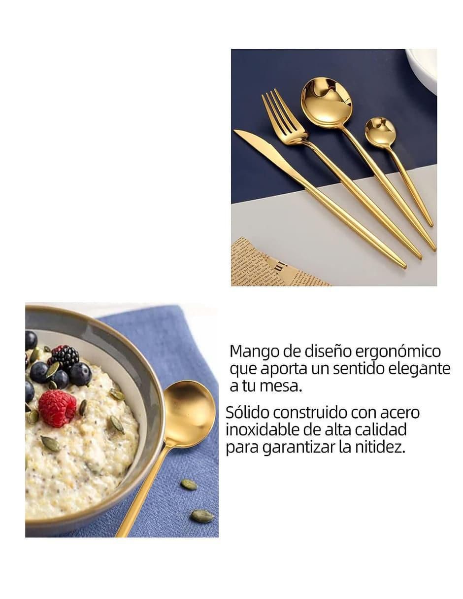 Set cubiertos de acero inoxidable 24 piezas