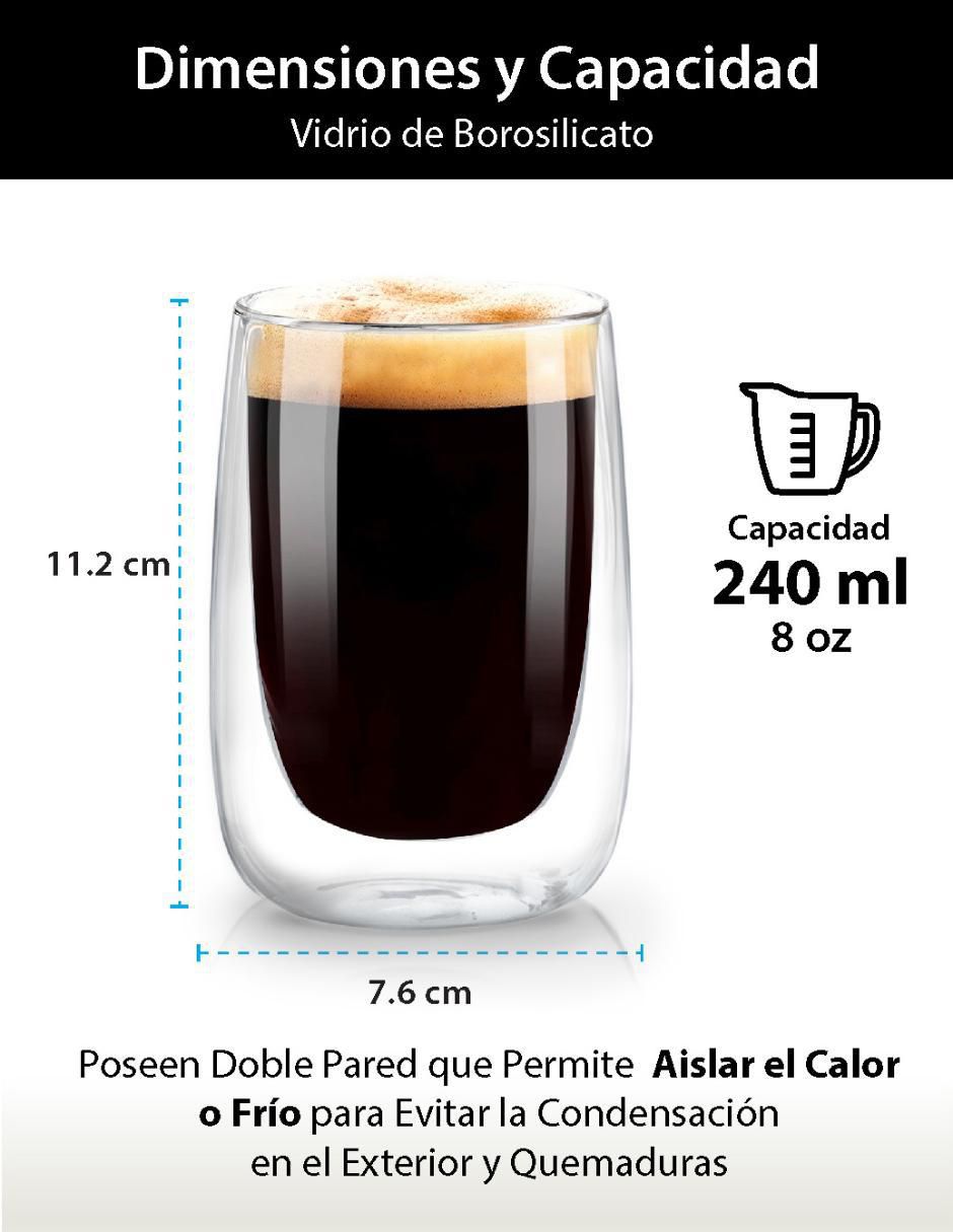Set de vasos para agua de vidrio con 4 piezas 5