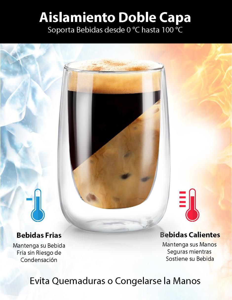 Set de vasos para agua de vidrio con 4 piezas 4