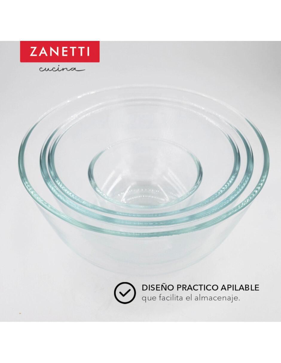 Set contenedores Zanetti de vidrio 4 piezas