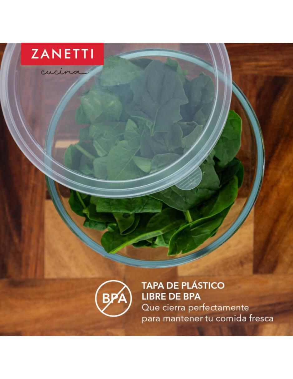 Set contenedores Zanetti de vidrio 4 piezas