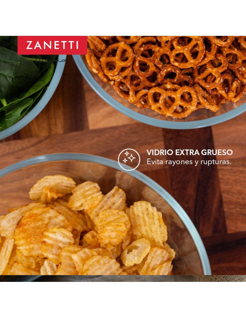 Set contenedores Zanetti de vidrio 4 piezas