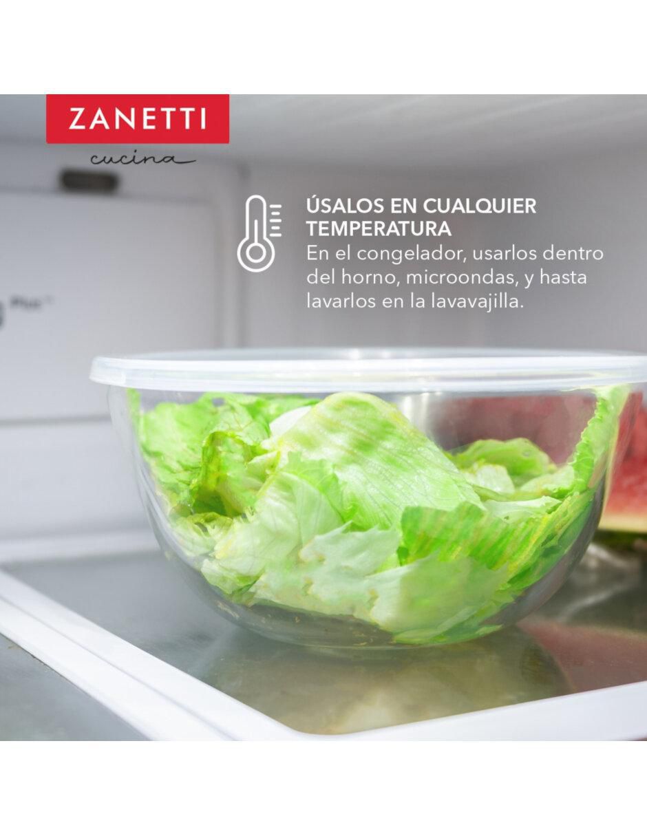 Set contenedores Zanetti de vidrio 4 piezas