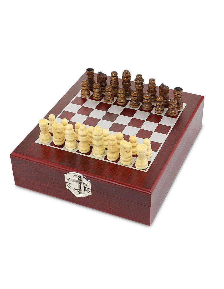 Set bar de madera caoba 4