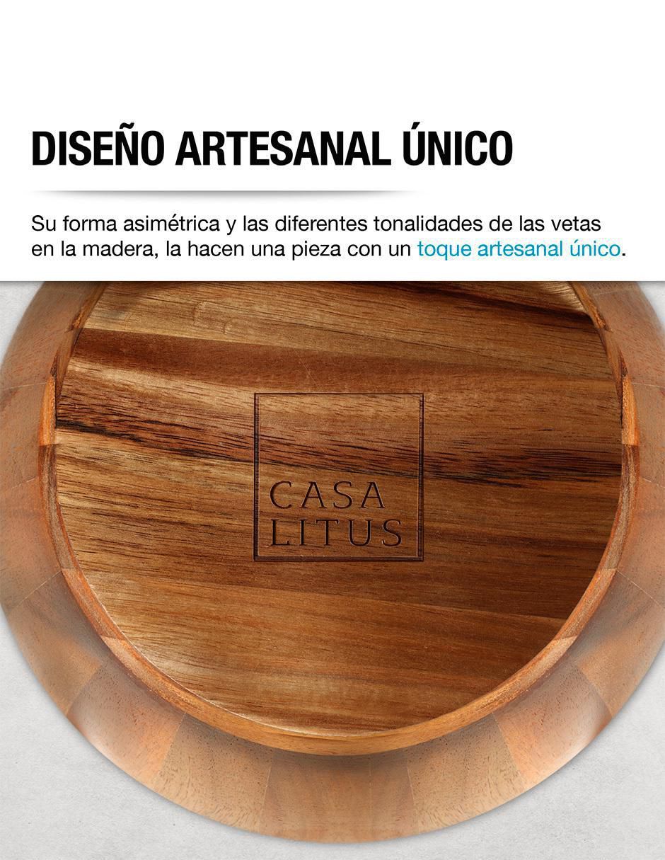 Ensaladera artesanal de madera