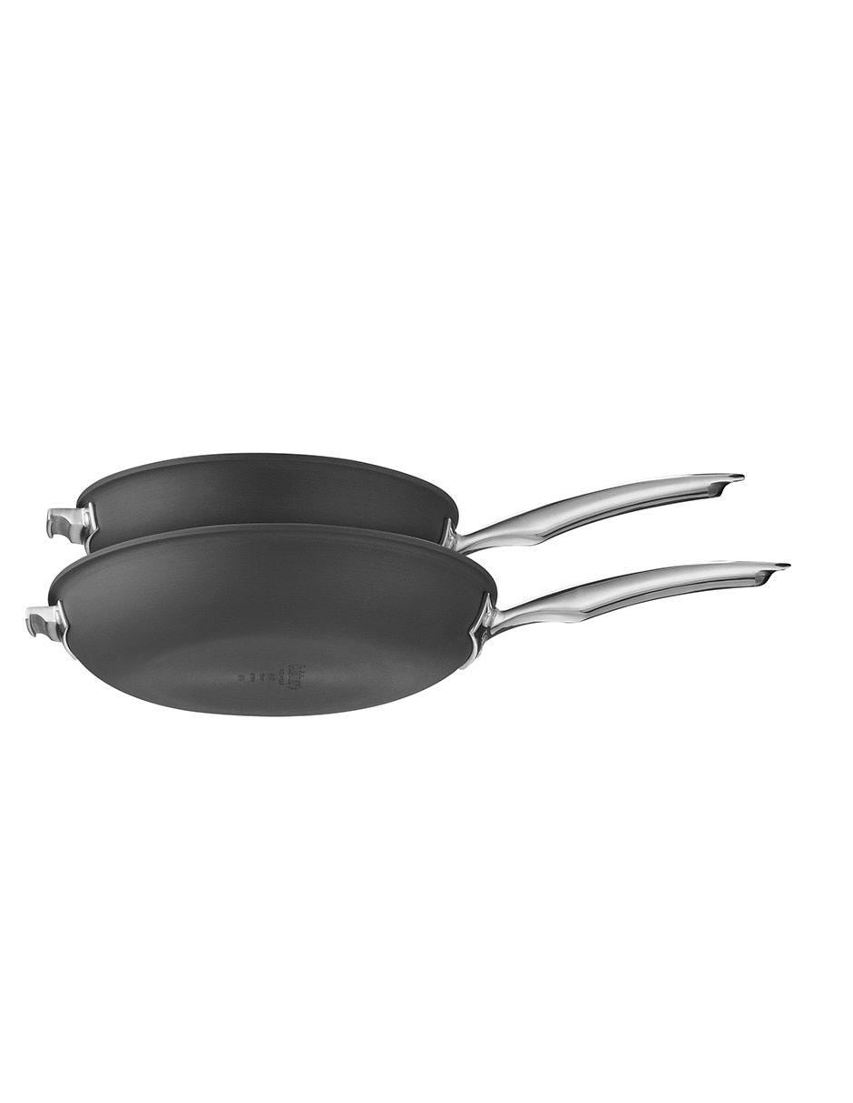Set de sartenes con tapa Smartnest de aluminio anodizado 2 piezas 2